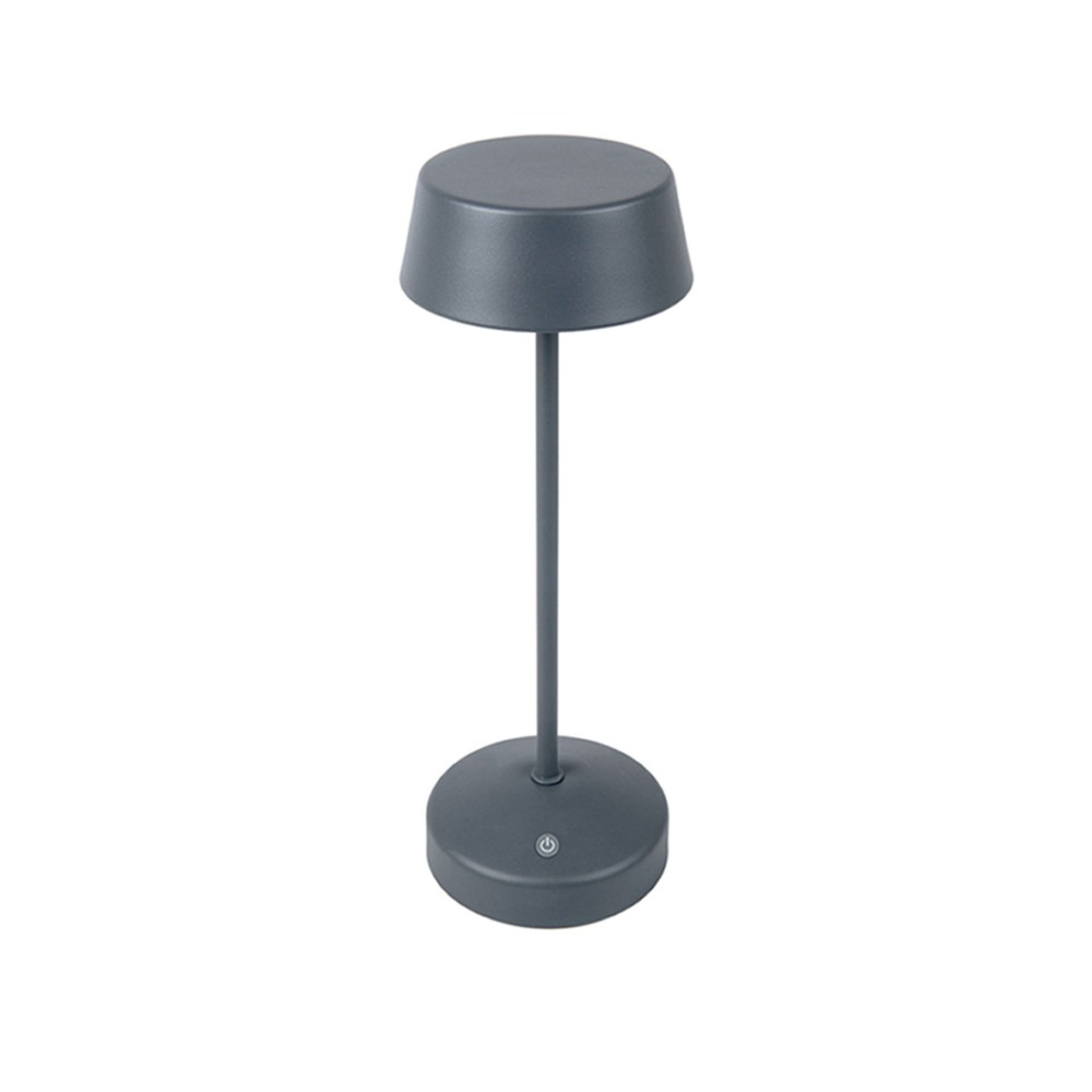Candeeiro Led Metal Redondo Cinzento 11X32cm
