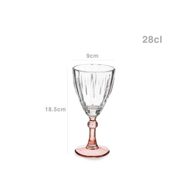 Copo Picotado Exotic com Pé 28cl Pack 6