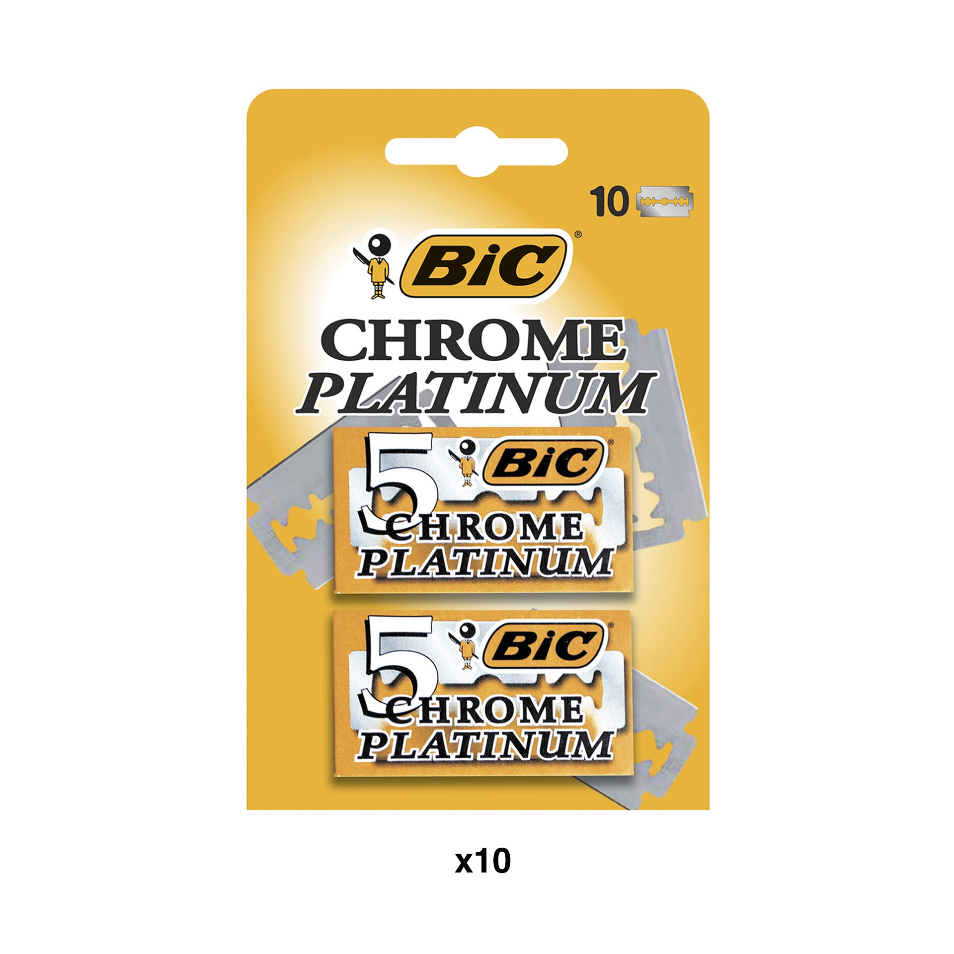 Recargas Bic Chrome Platinum Classic Pack 10