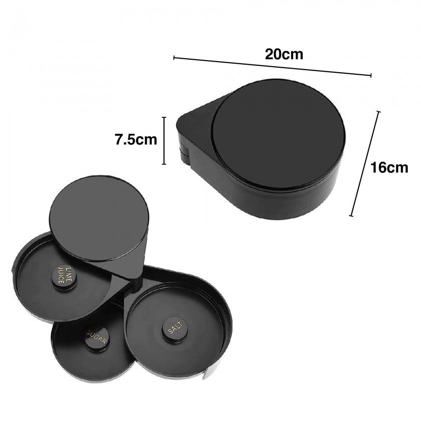 Suporte para Copos 3 Compartimentos 20X16X7.5cm