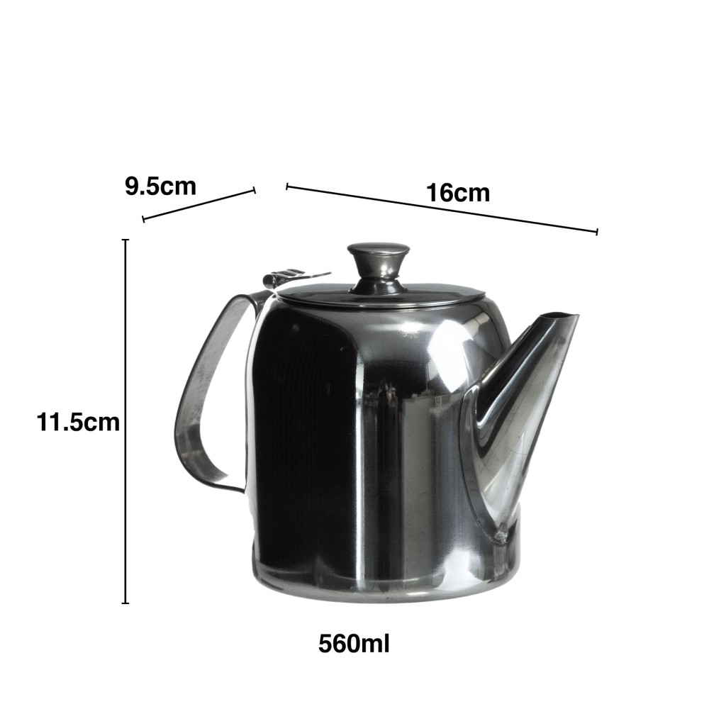 Bule Inox My Bar Prateado 560ml 9.5X16X11.5cm