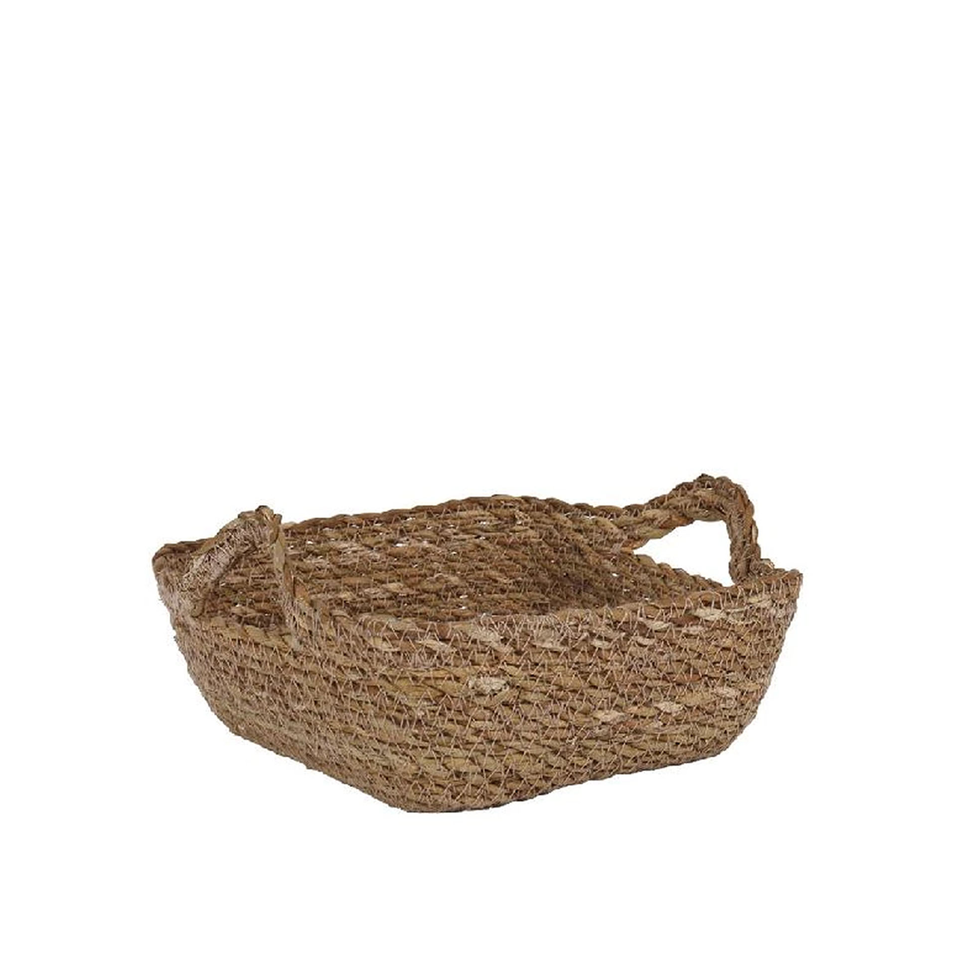 Cesto Vime com Asas Quadrado 17X17X7cm