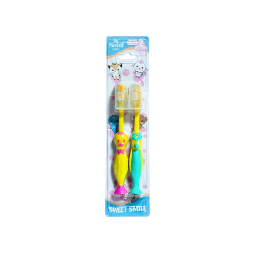Escova Dentes Nobil Care Criana Pack 2