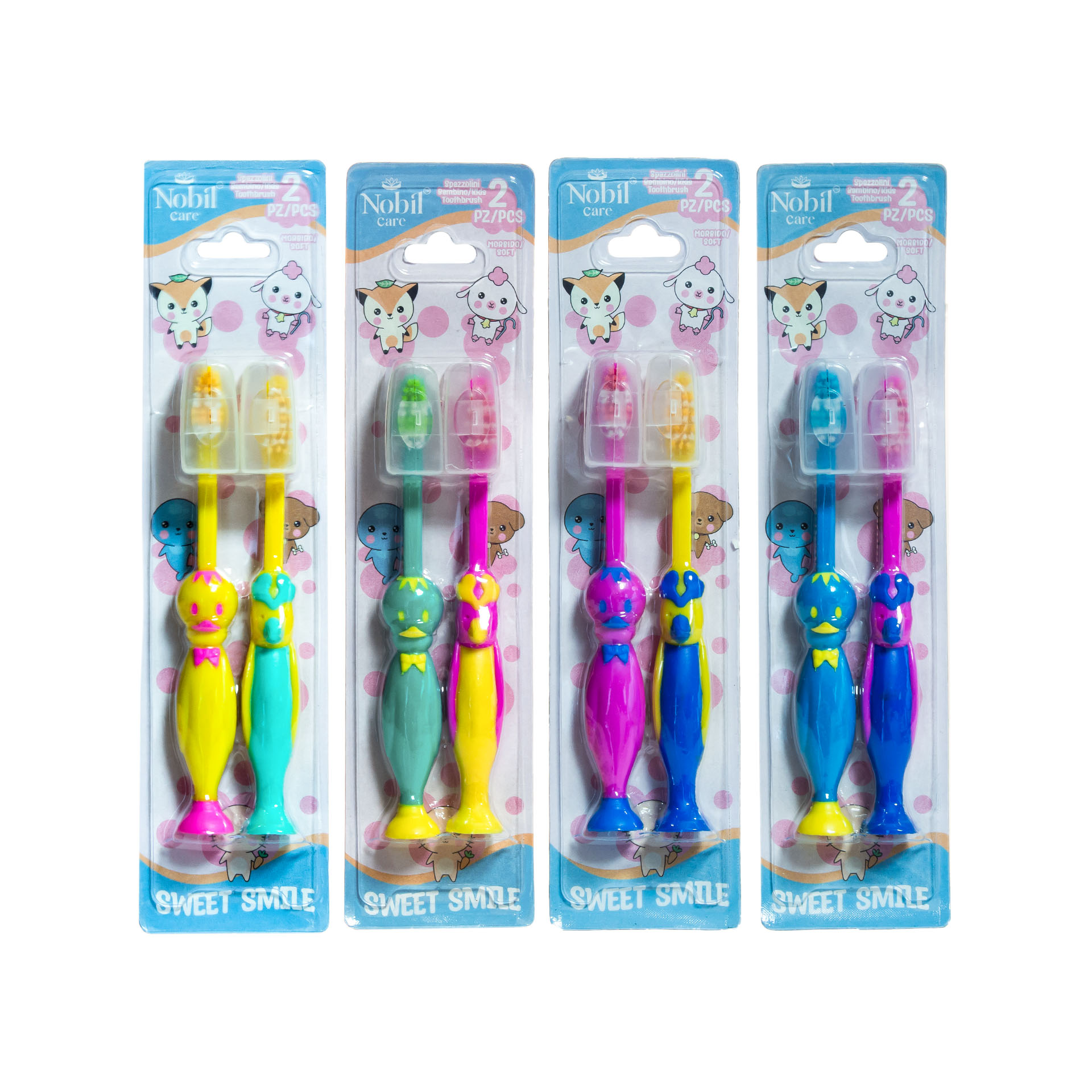 Escova Dentes Nobil Care Criança Pack 2