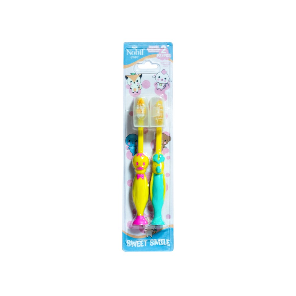 Escova Dentes Nobil Care Crian�a Pack 2