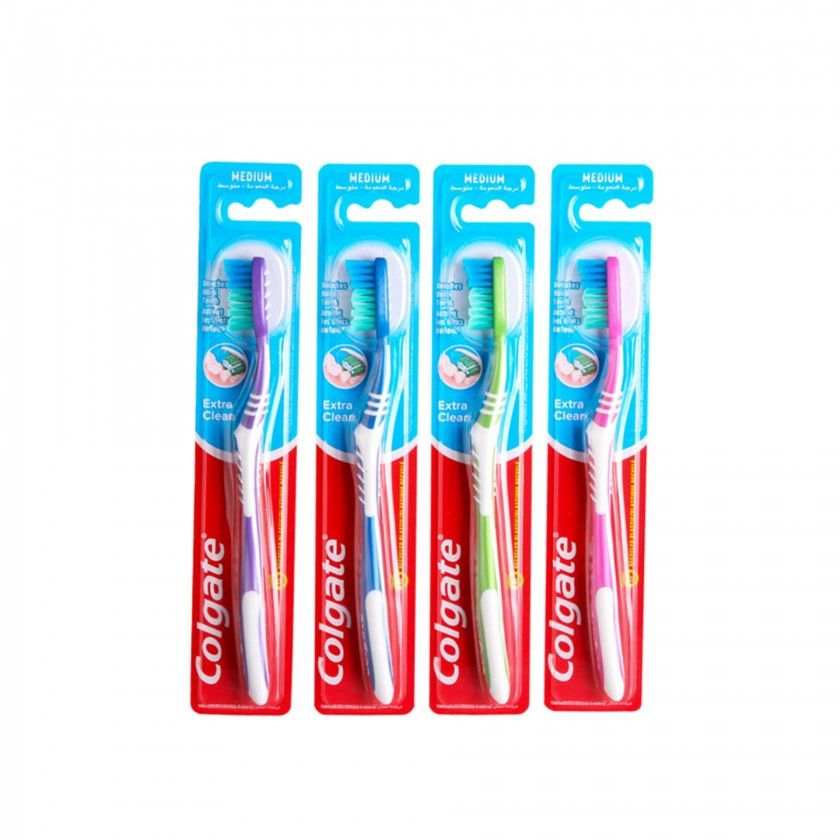 Escova Dentes Colgate Extra Clean Médio Escova Dentes Colgate Extra Clean Médio