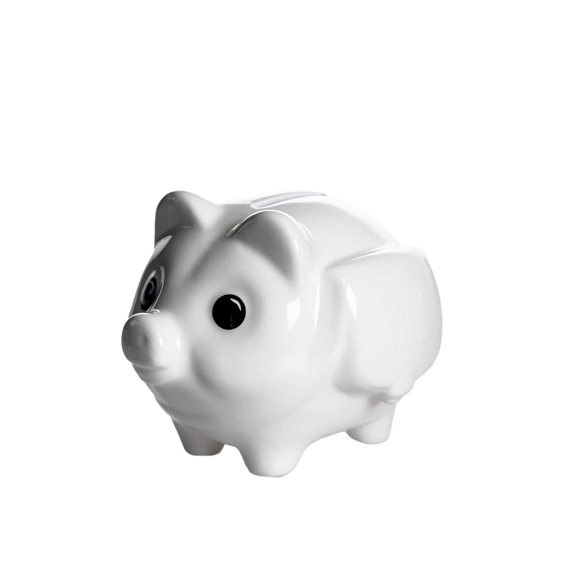 Porco Mealheiro Vidrado 13X10cm