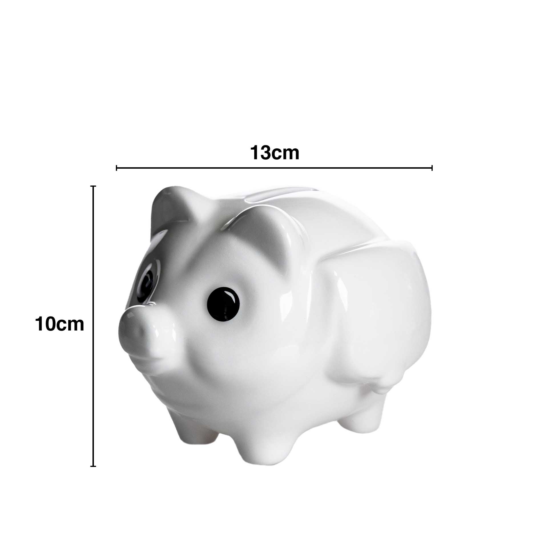 Porco Mealheiro Vidrado 13X10cm