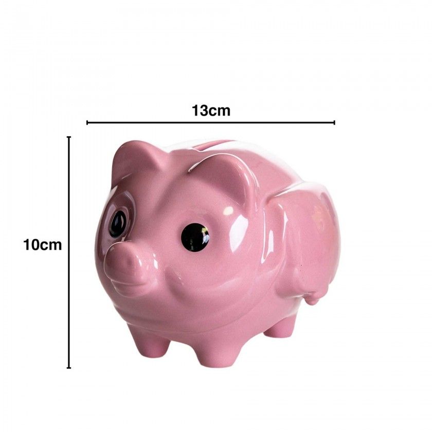 Porco Mealheiro Vidrado 13X10cm