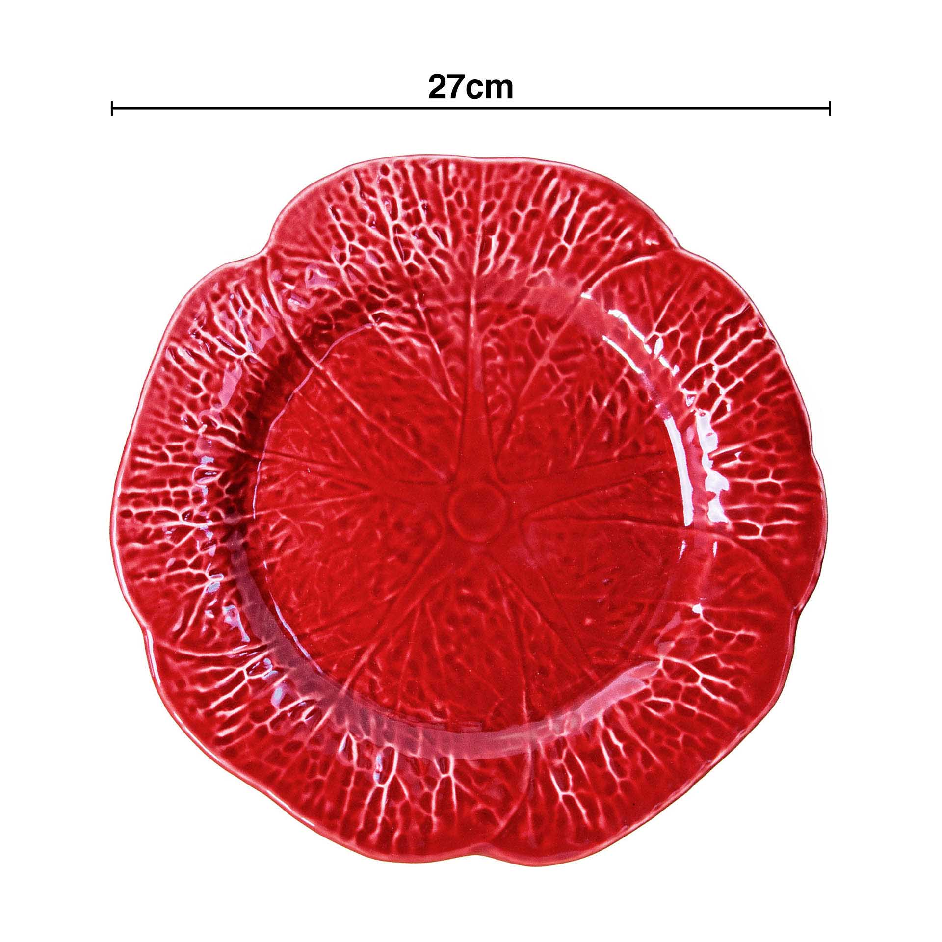 Prato Raso Couve Cerâmica 27cm