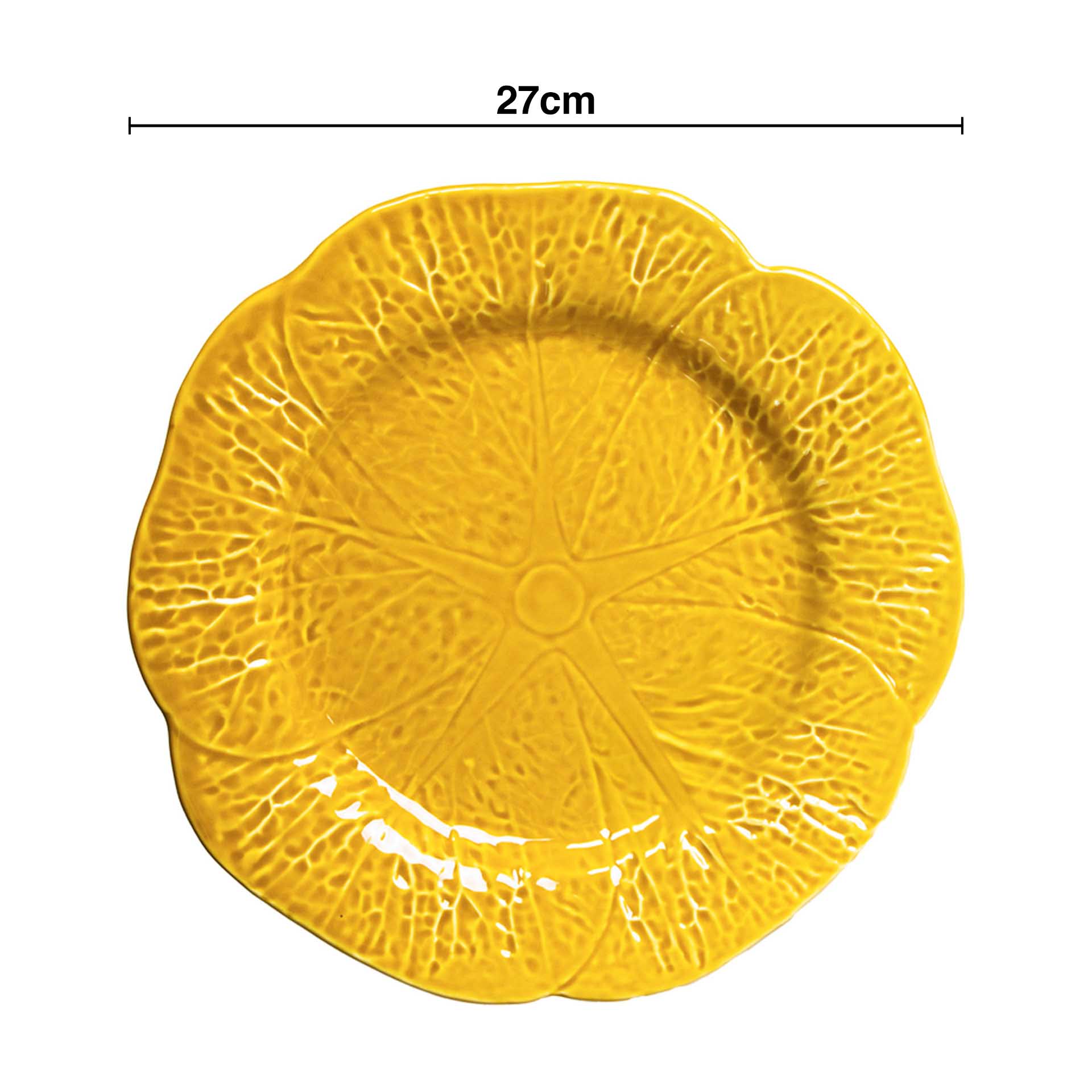 Prato Raso Couve Cerâmica 27cm