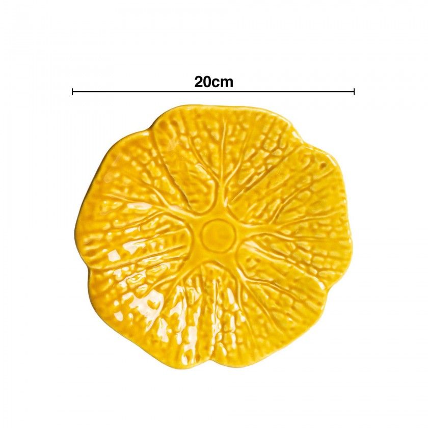 Prato Raso Couve Cerâmica 20cm Prato Raso Couve Cerâmica 20cm