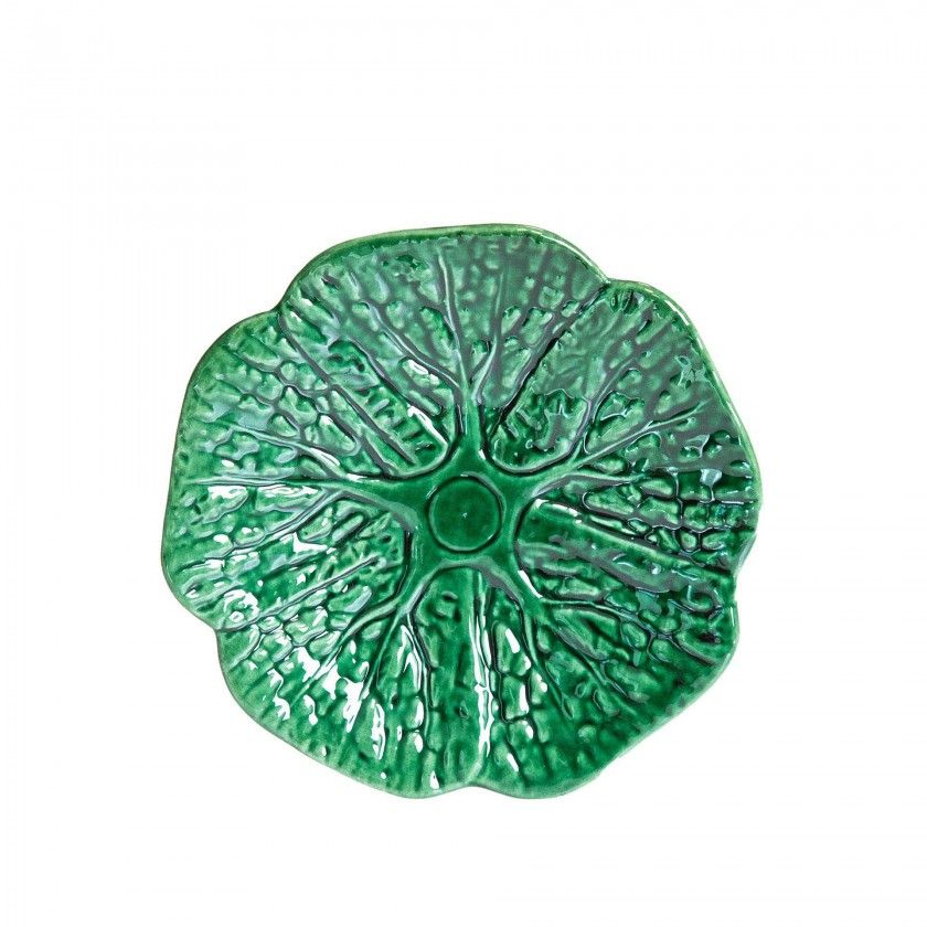 Prato Raso Couve Cerâmica 20cm Prato Raso Couve Cerâmica 20cm