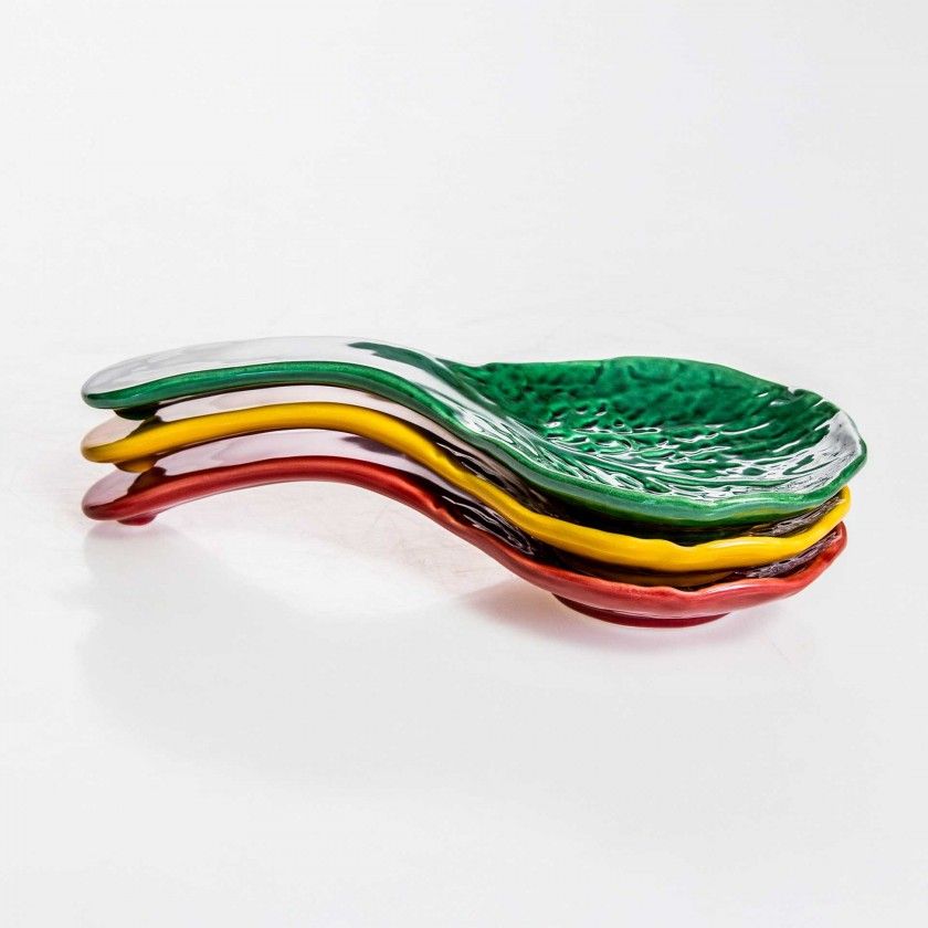 Colher Couve Cerâmica 23X11cm Colher Couve Cerâmica 23X11cm
