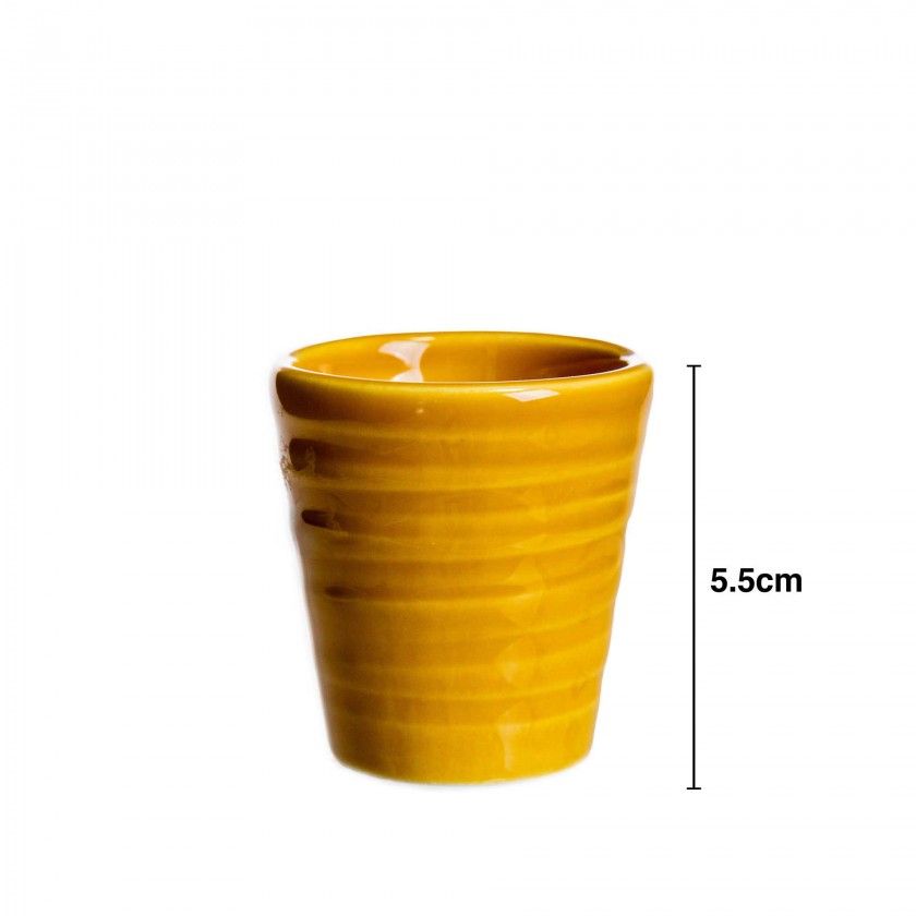 Copo Café Riscas Cerâmica 5.5cm Copo Café Riscas Cerâmica 5.5cm