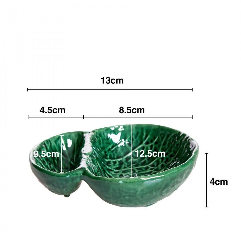 Azeitoneira Couve Cer�mica 13X12.5cm