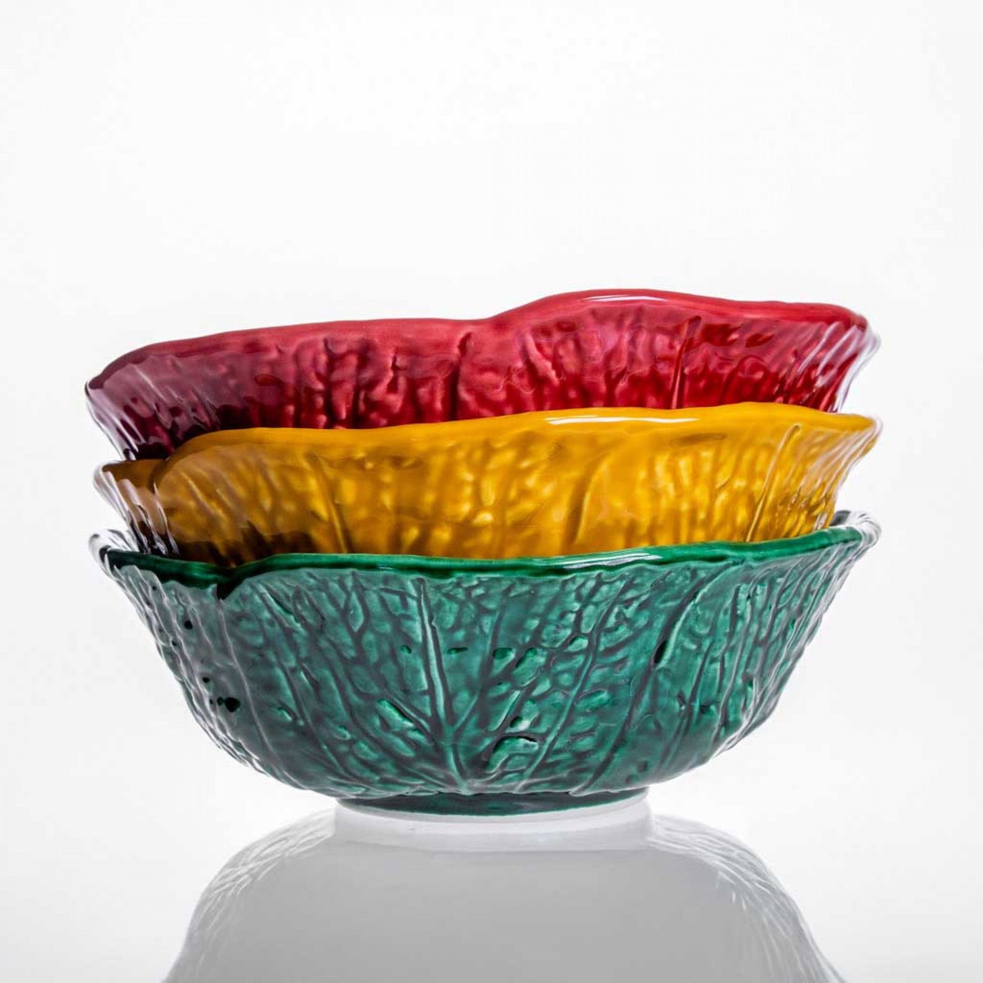 Taça Couve Cerâmica 19X7cm