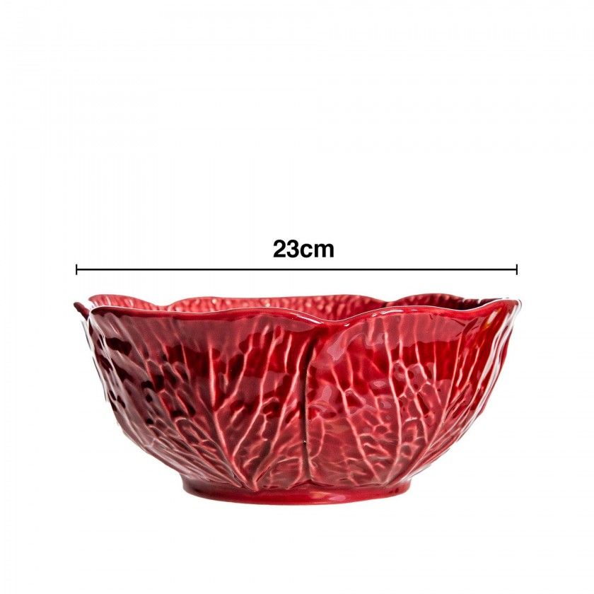 Saladeira Couve Cerâmica 23cm Saladeira Couve Cerâmica 23cm