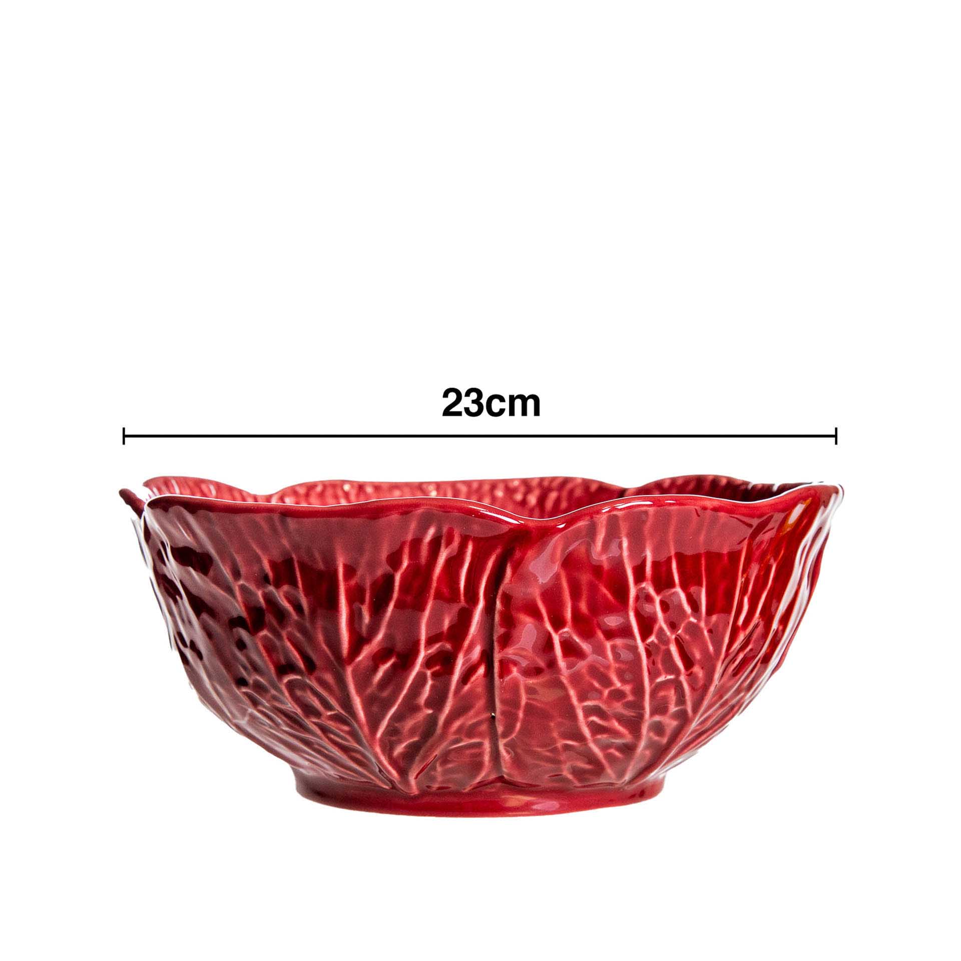 Saladeira Couve Cerâmica 23cm