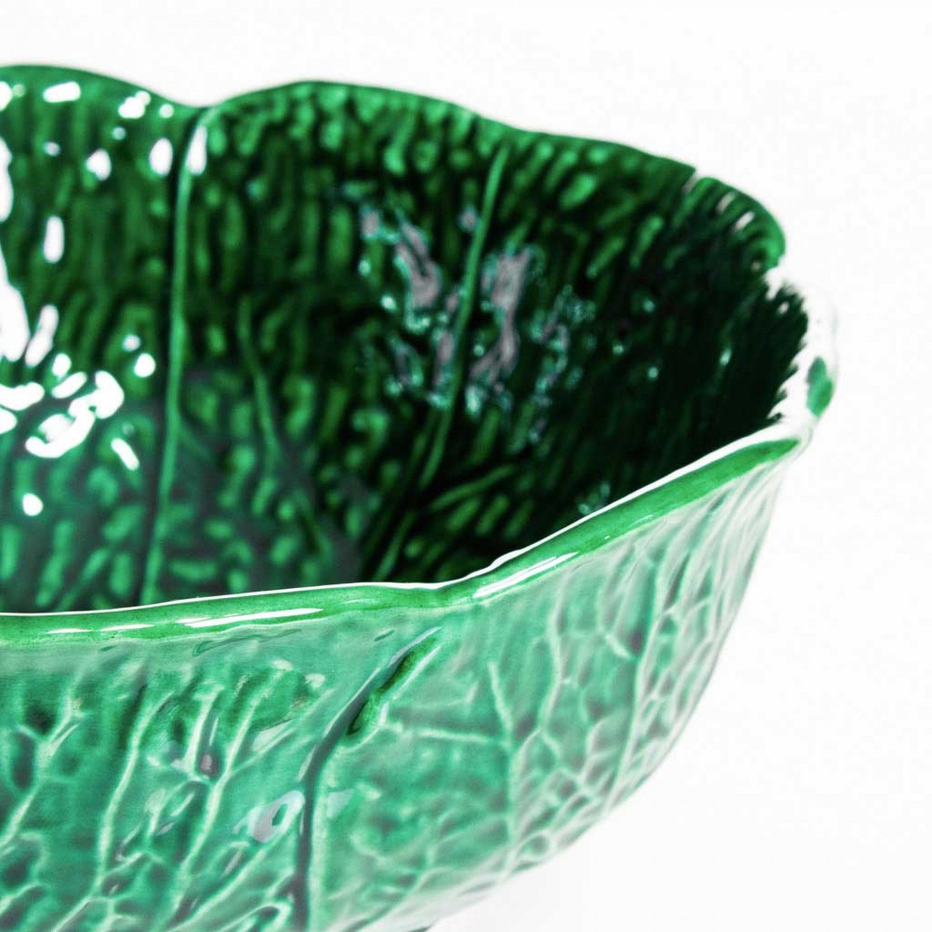 Saladeira Couve Cerâmica 23cm