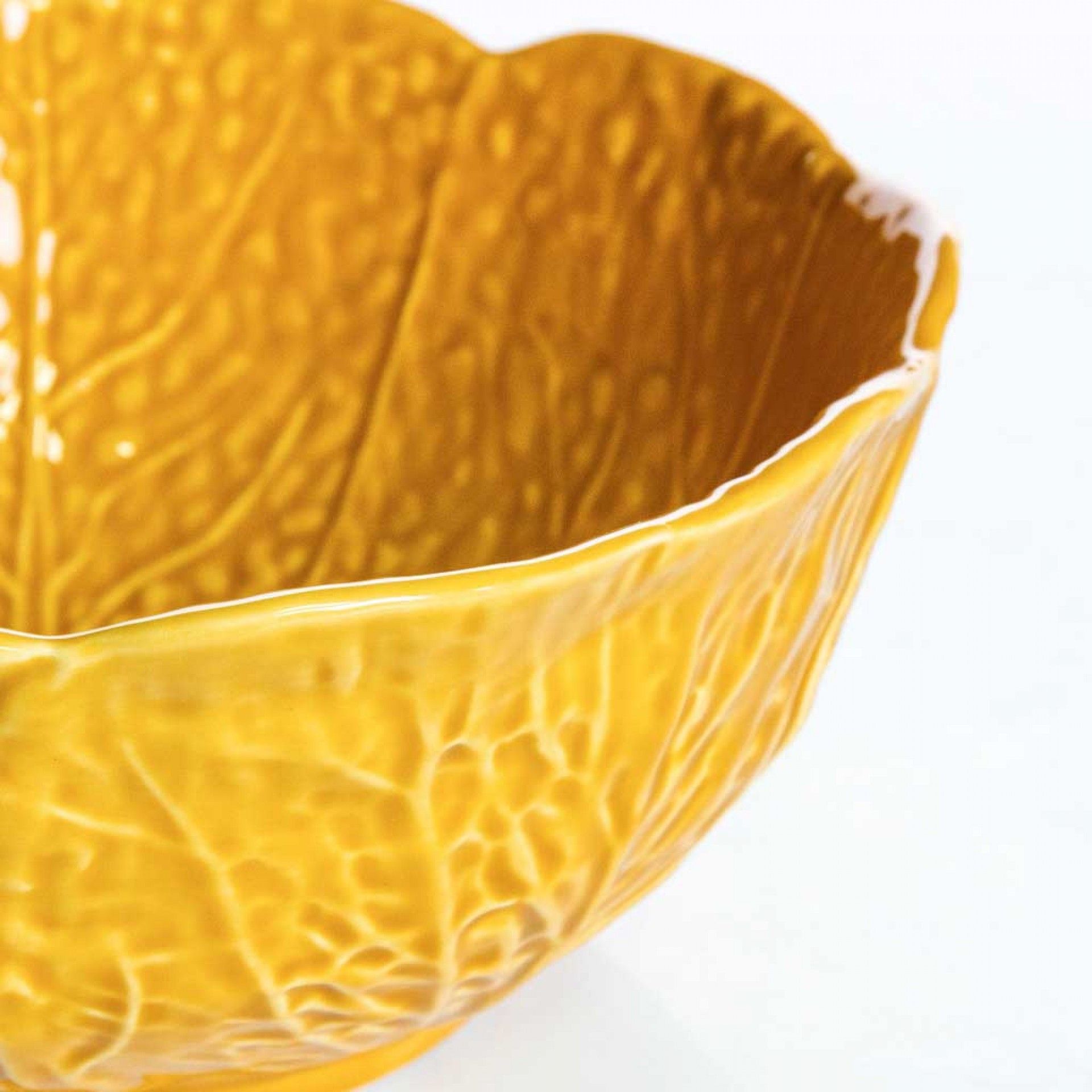 Saladeira Couve Cerâmica 23cm