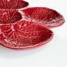 Prato Aperitivo Couve Cerâmica 33cm Prato Aperitivo Couve Cerâmica 33cm