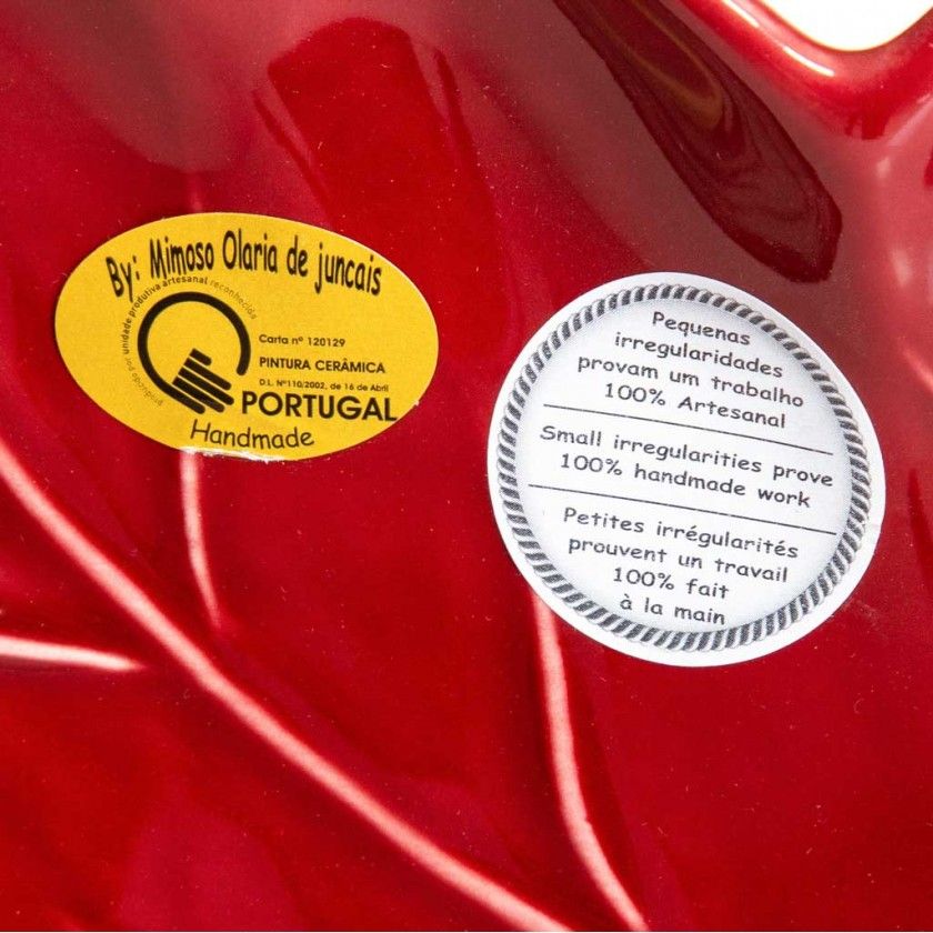 Travessa Folha Cer�mica 42cm