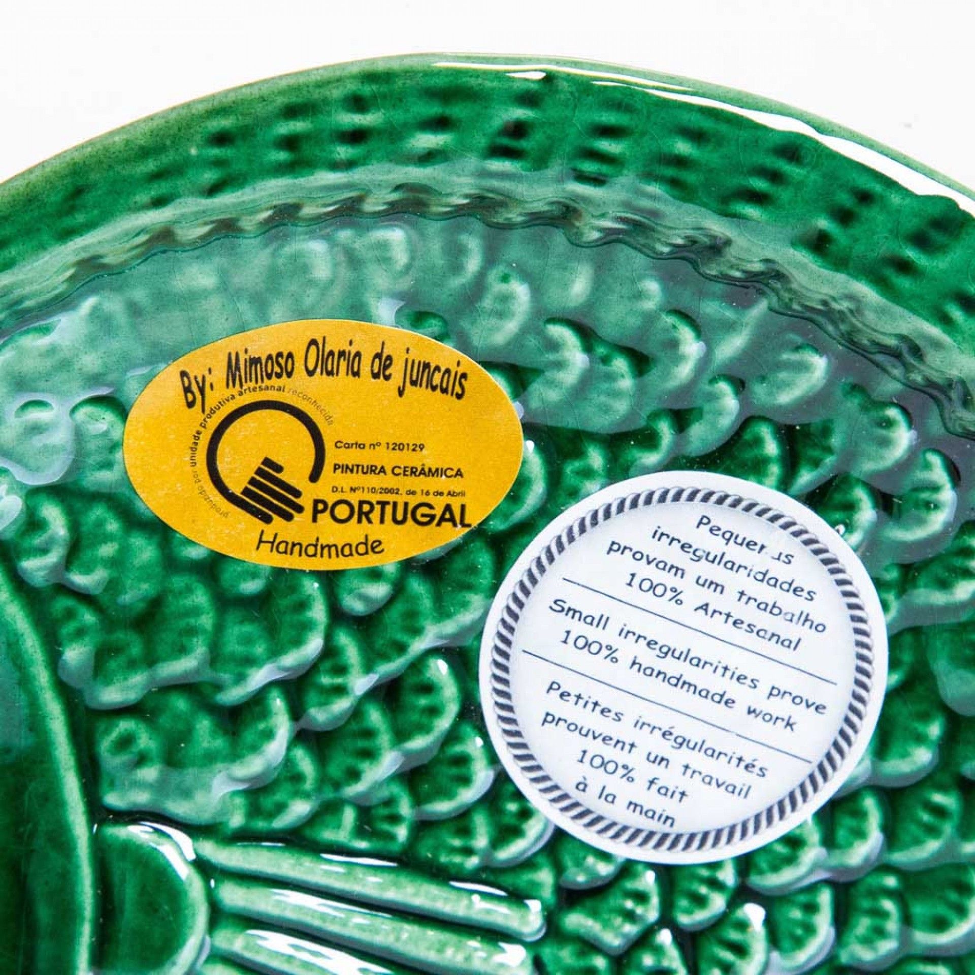 Prato Raso Peixe Cerâmica 25cm