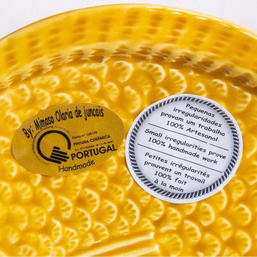 Prato Raso Peixe Cerâmica 25cm Prato Raso Peixe Cerâmica 25cm