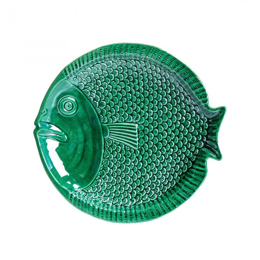Prato Raso Peixe Cermica 25cm