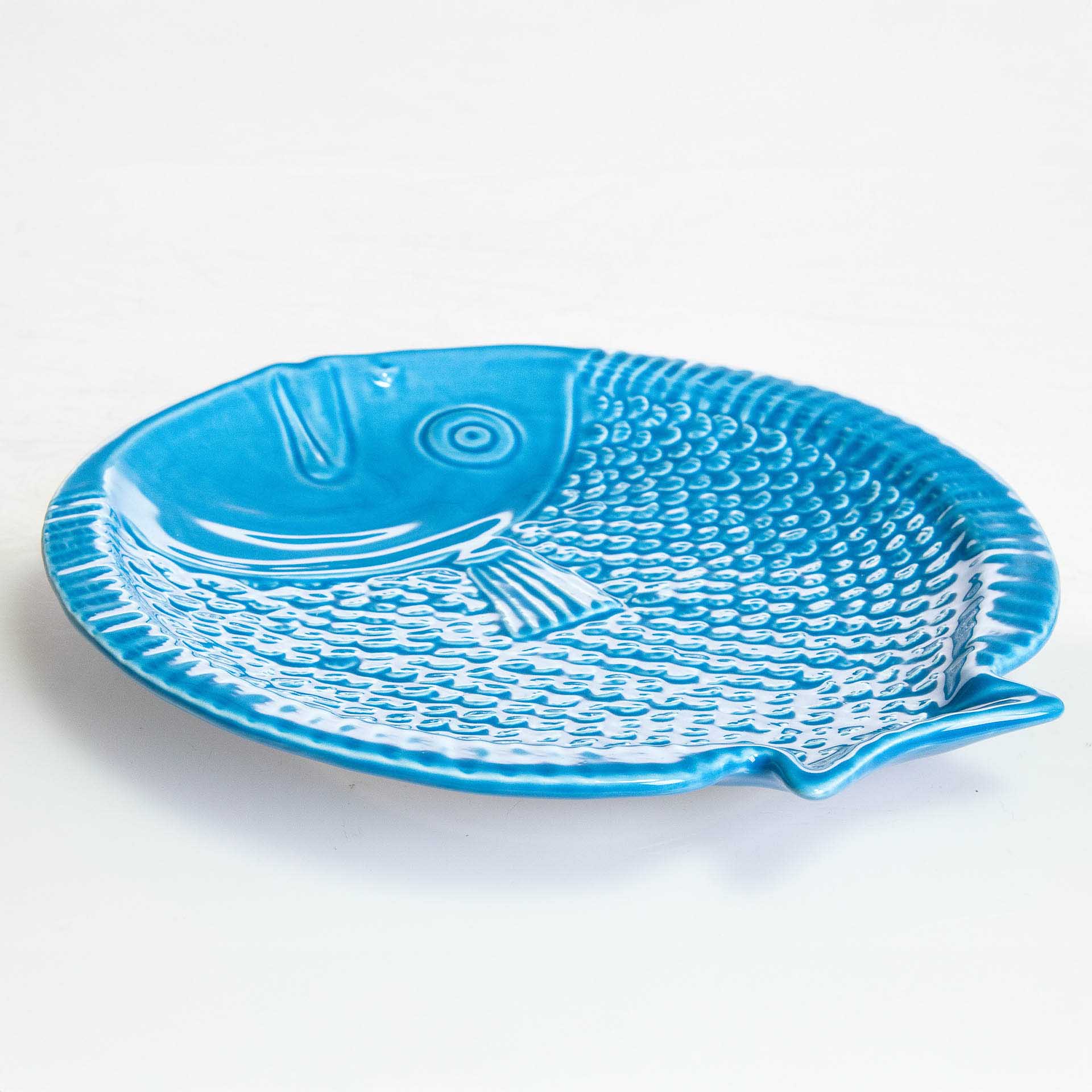 Prato Raso Peixe Cerâmica 25cm
