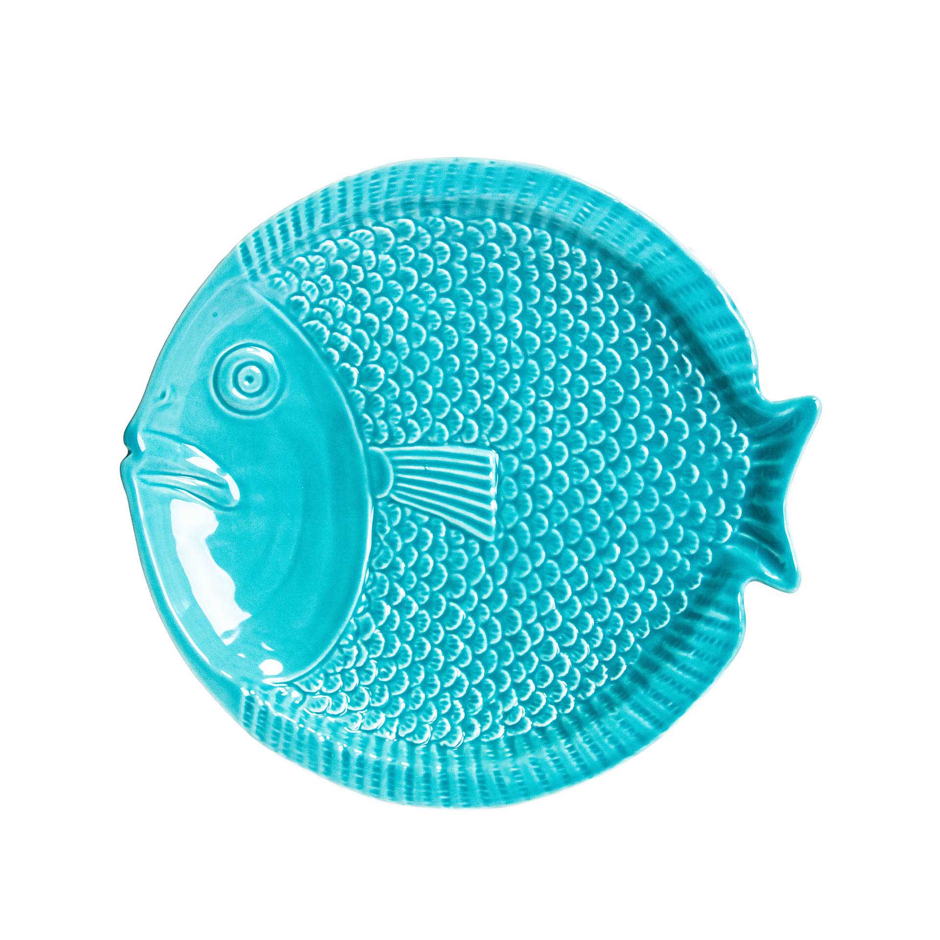 Prato Raso Peixe Cerâmica 25cm