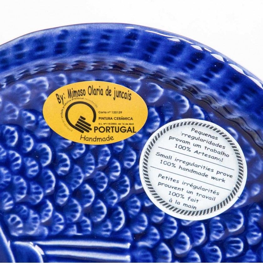 Prato Raso Peixe Cerâmica 25cm Prato Raso Peixe Cerâmica 25cm