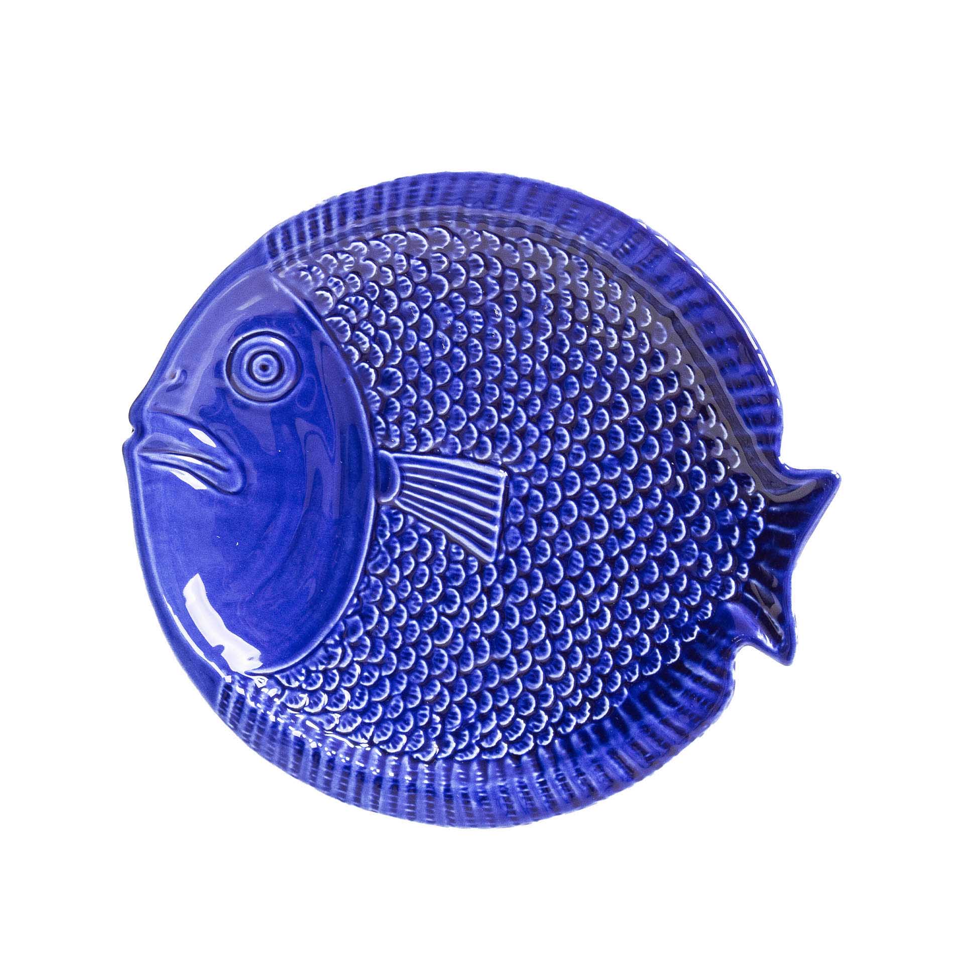 Prato Raso Peixe Cerâmica 25cm