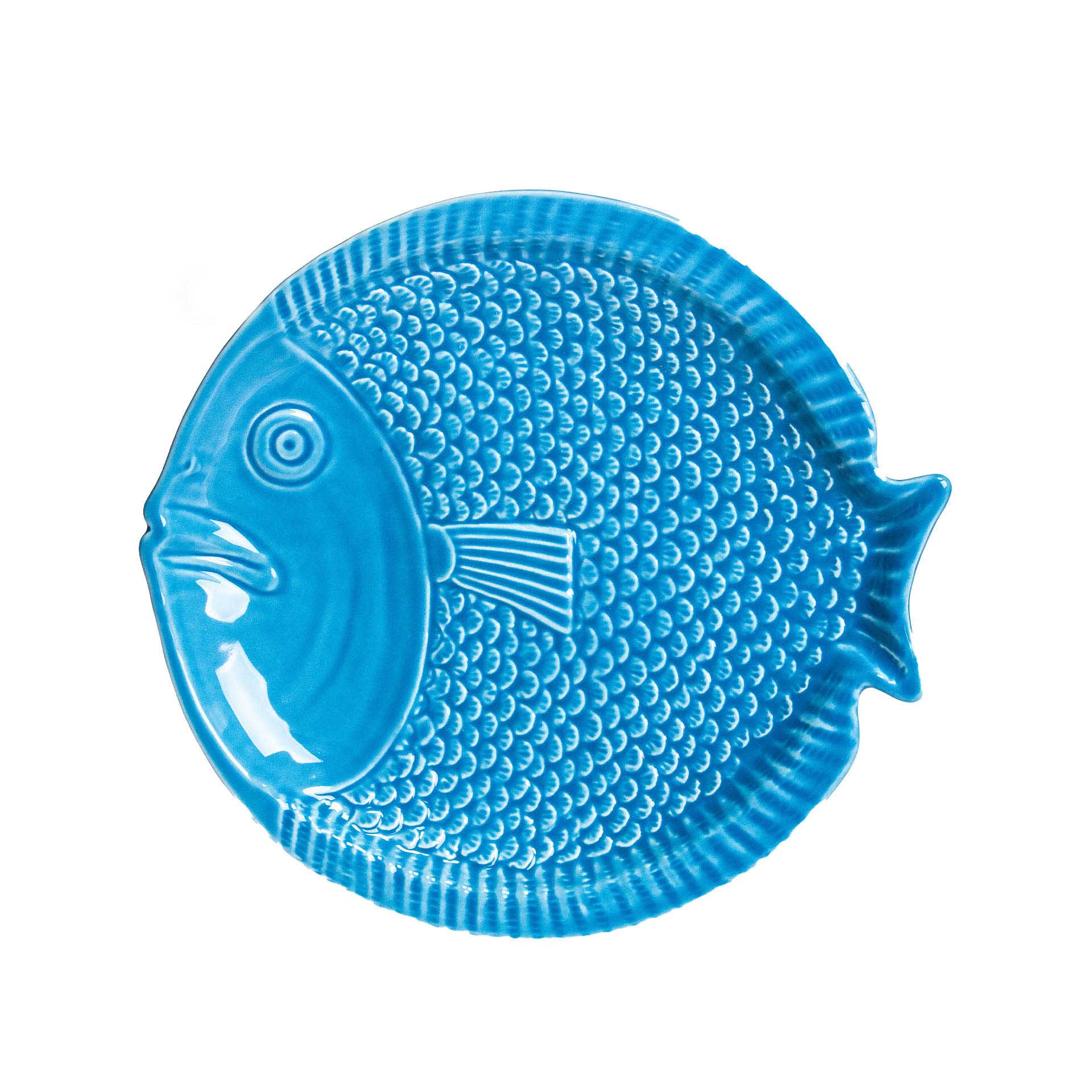 Prato Raso Peixe Cerâmica 25cm