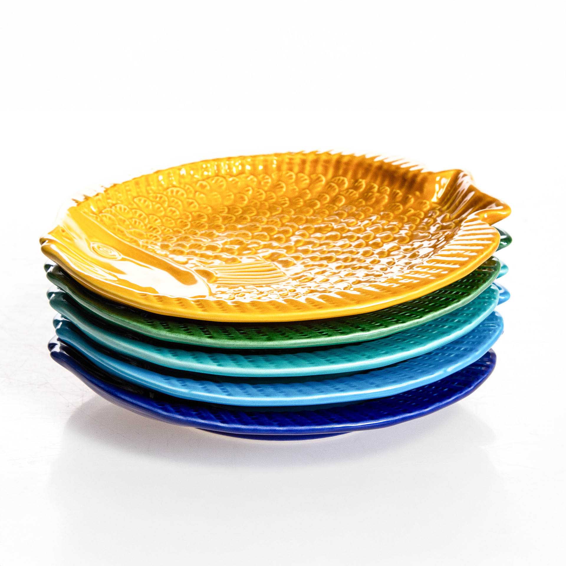 Prato Raso Peixe Cerâmica 25cm