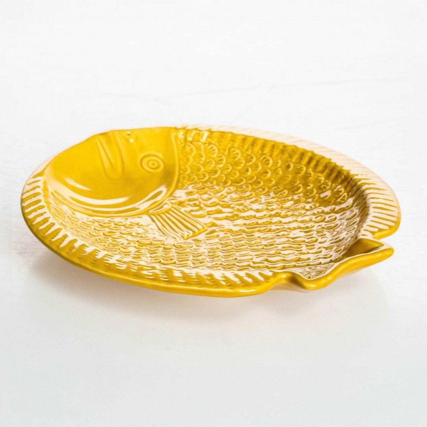 Prato Fundo Peixe Cerâmica 21.5cm Prato Fundo Peixe Cerâmica 21.5cm
