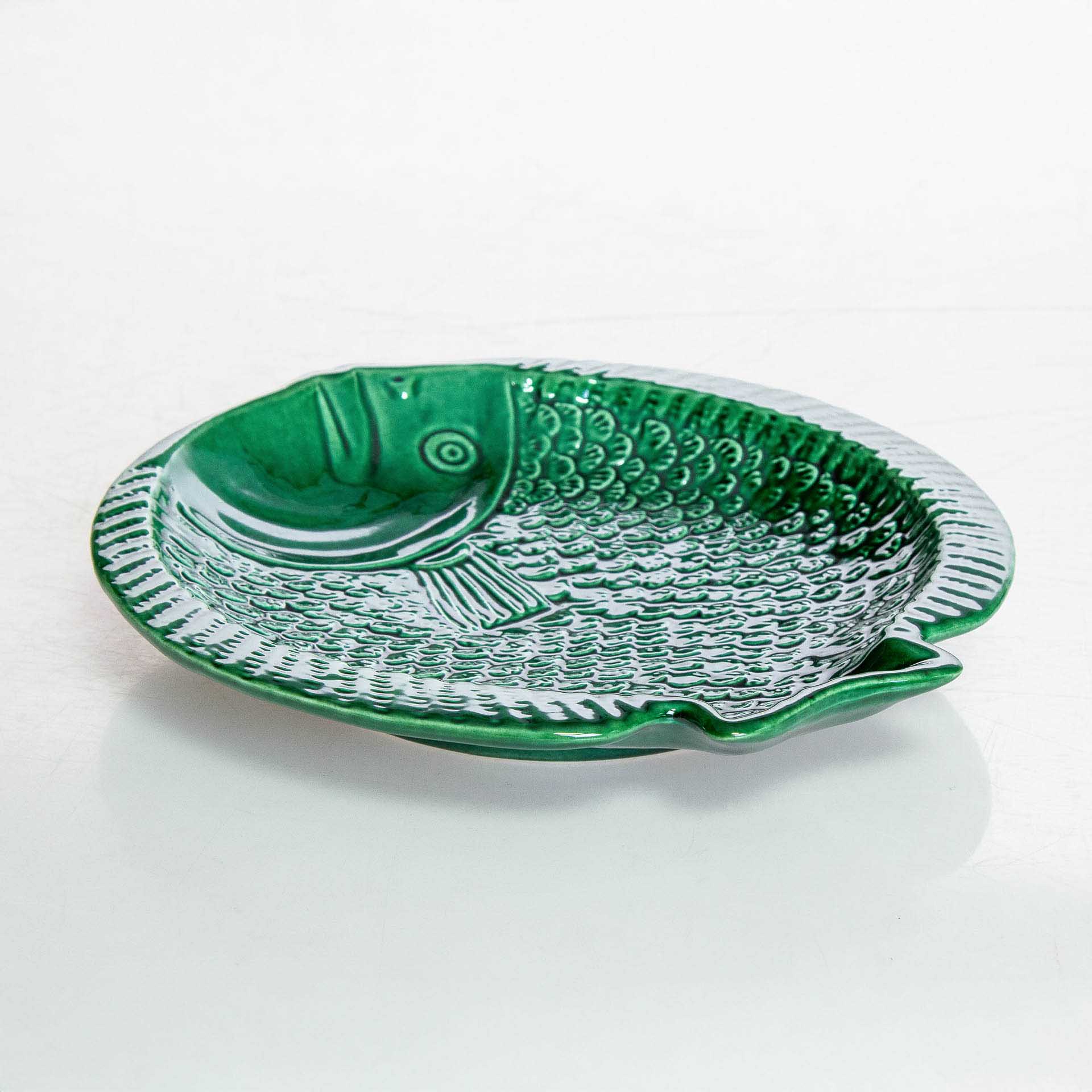 Prato Fundo Peixe Cerâmica 21.5cm