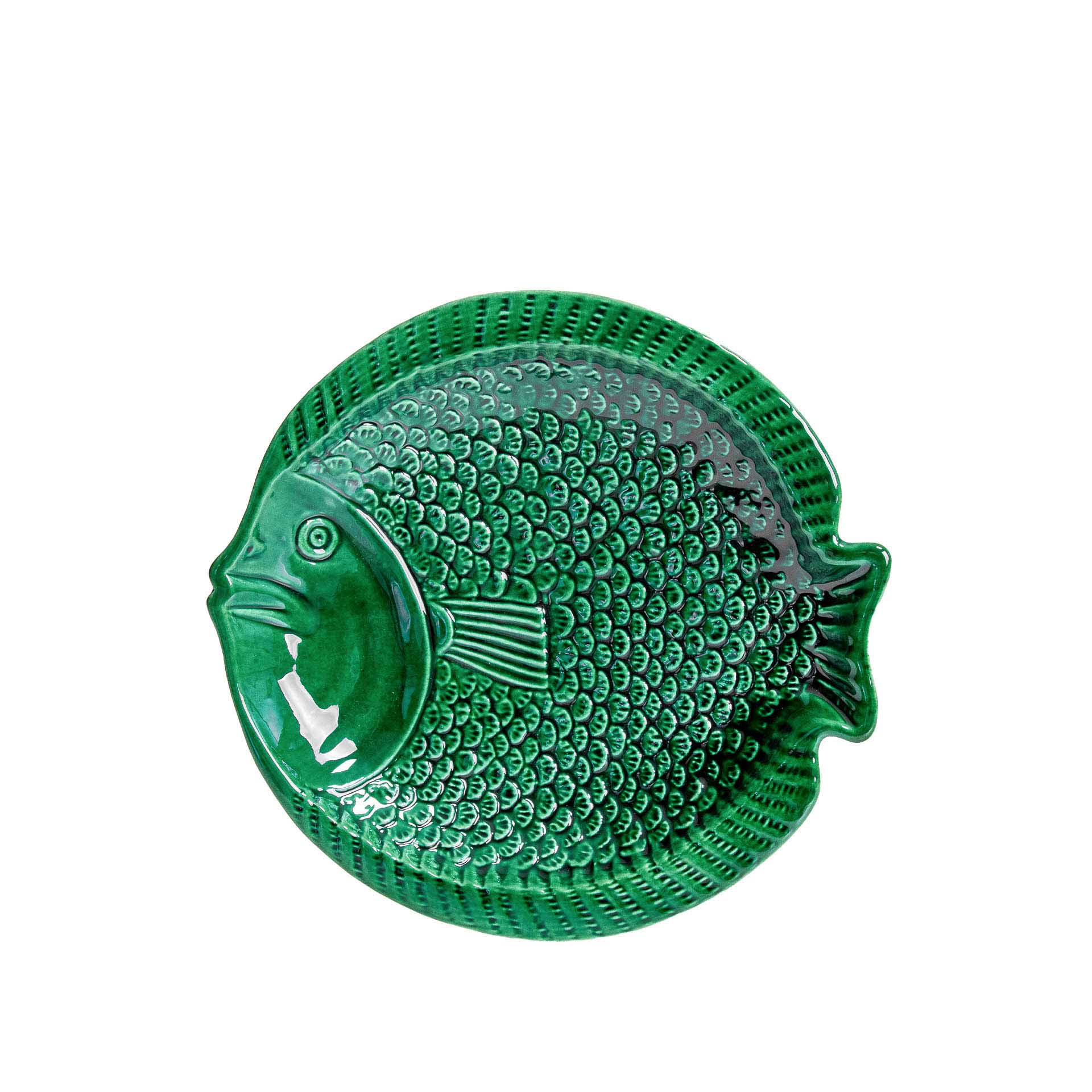 Prato Fundo Peixe Cerâmica 21.5cm
