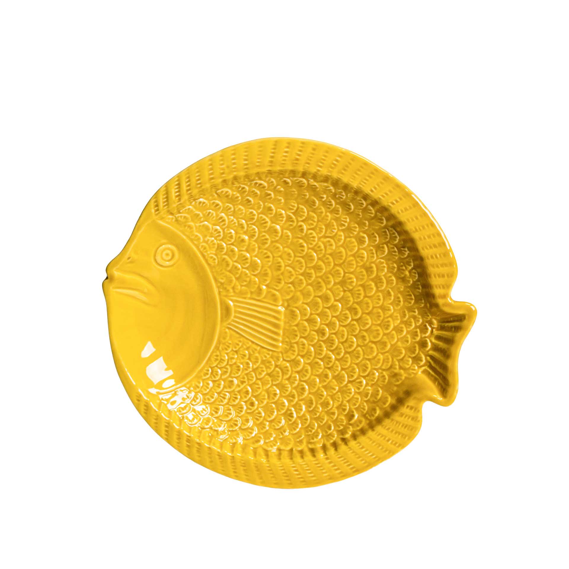 Prato Fundo Peixe Cerâmica 21.5cm
