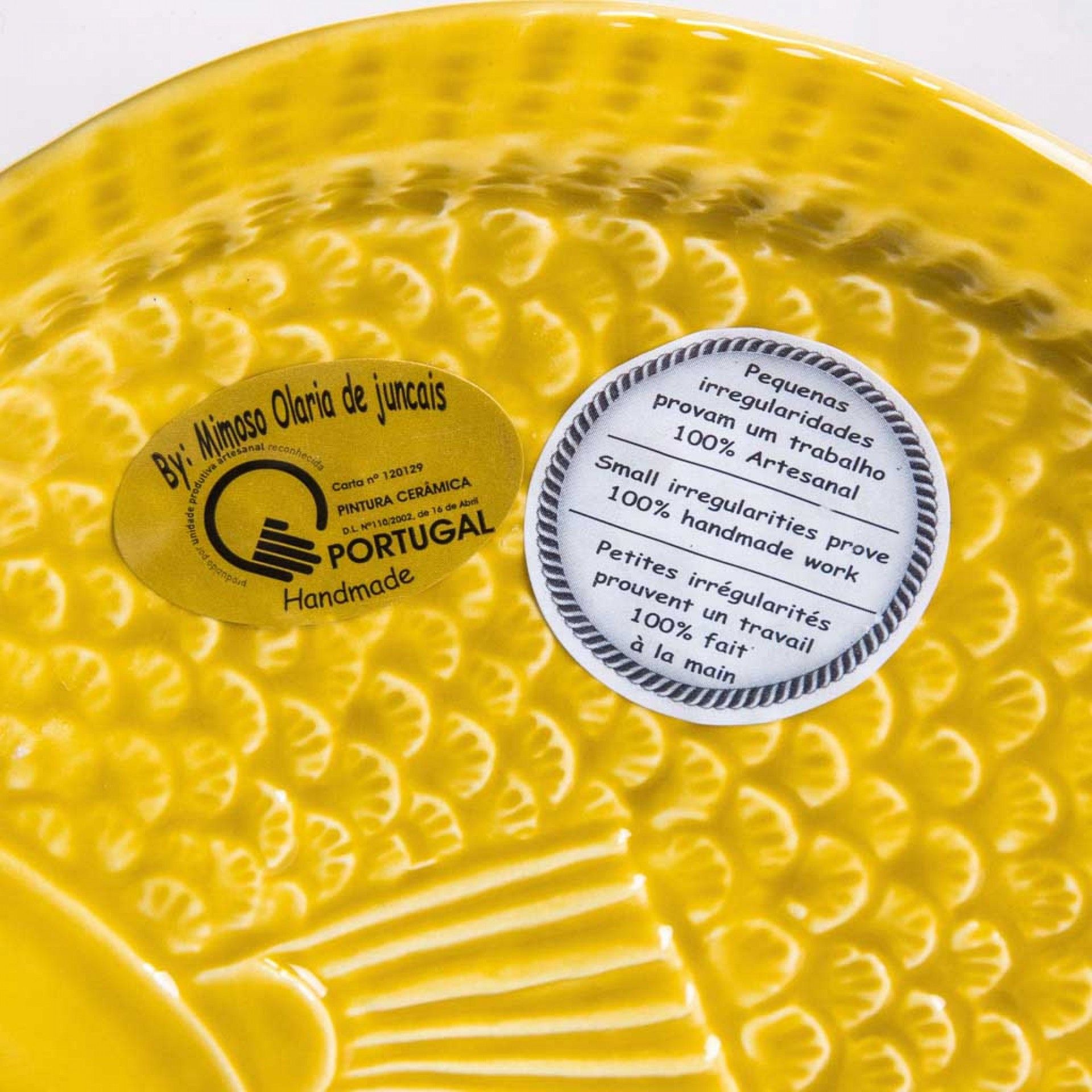 Prato Fundo Peixe Cerâmica 21.5cm