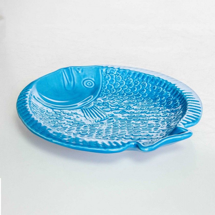 Prato Fundo Peixe Cerâmica 21.5cm Prato Fundo Peixe Cerâmica 21.5cm