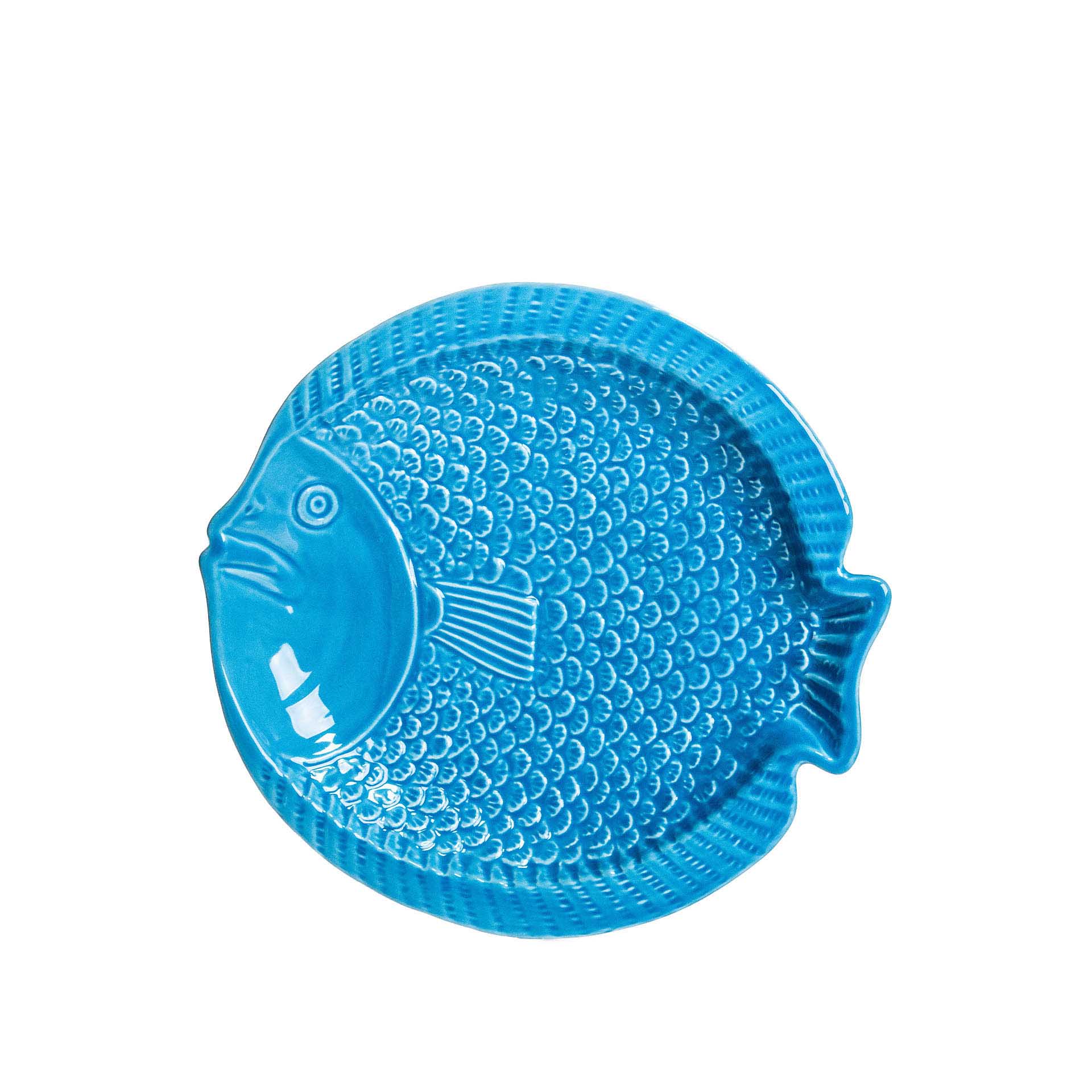 Prato Fundo Peixe Cerâmica 21.5cm