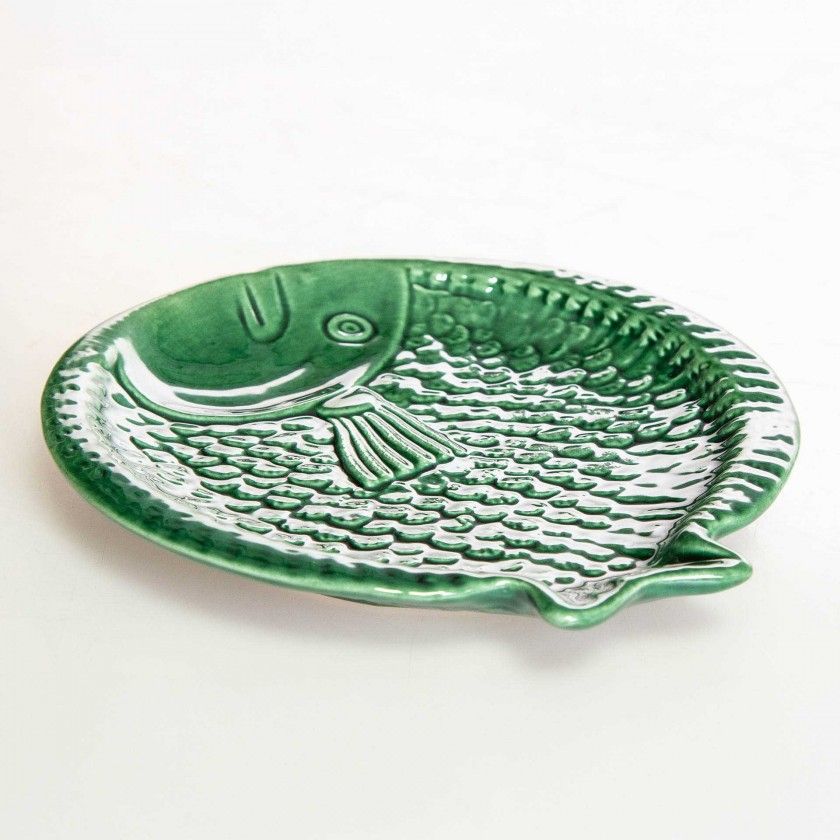 Prato Raso Peixe Cerâmica 15.5cm Prato Raso Peixe Cerâmica 15.5cm