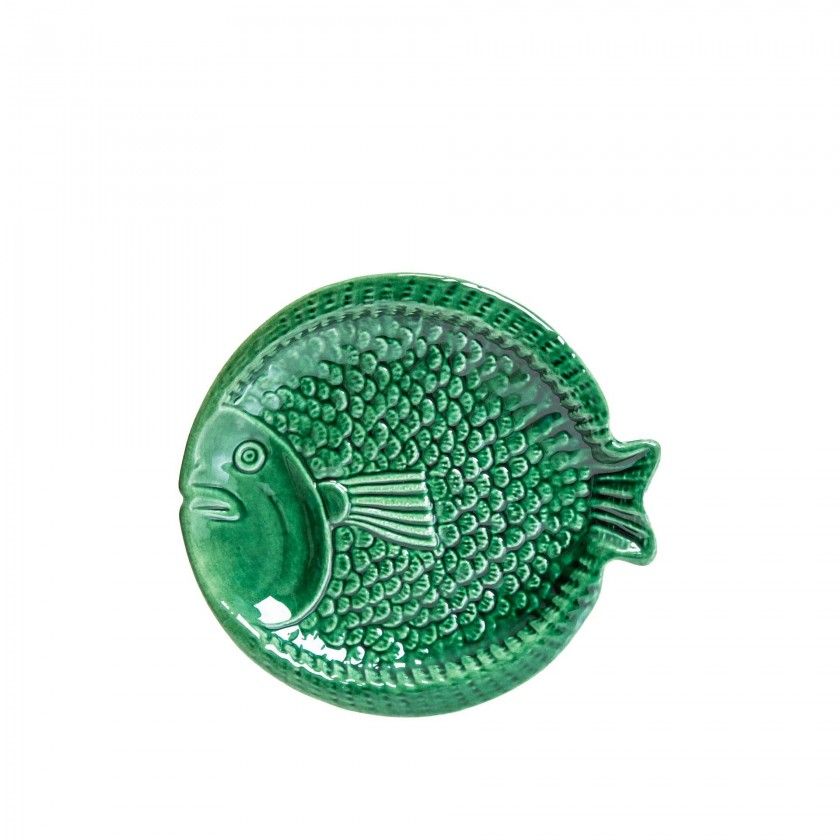 Prato Raso Peixe Cerâmica 15.5cm Prato Raso Peixe Cerâmica 15.5cm