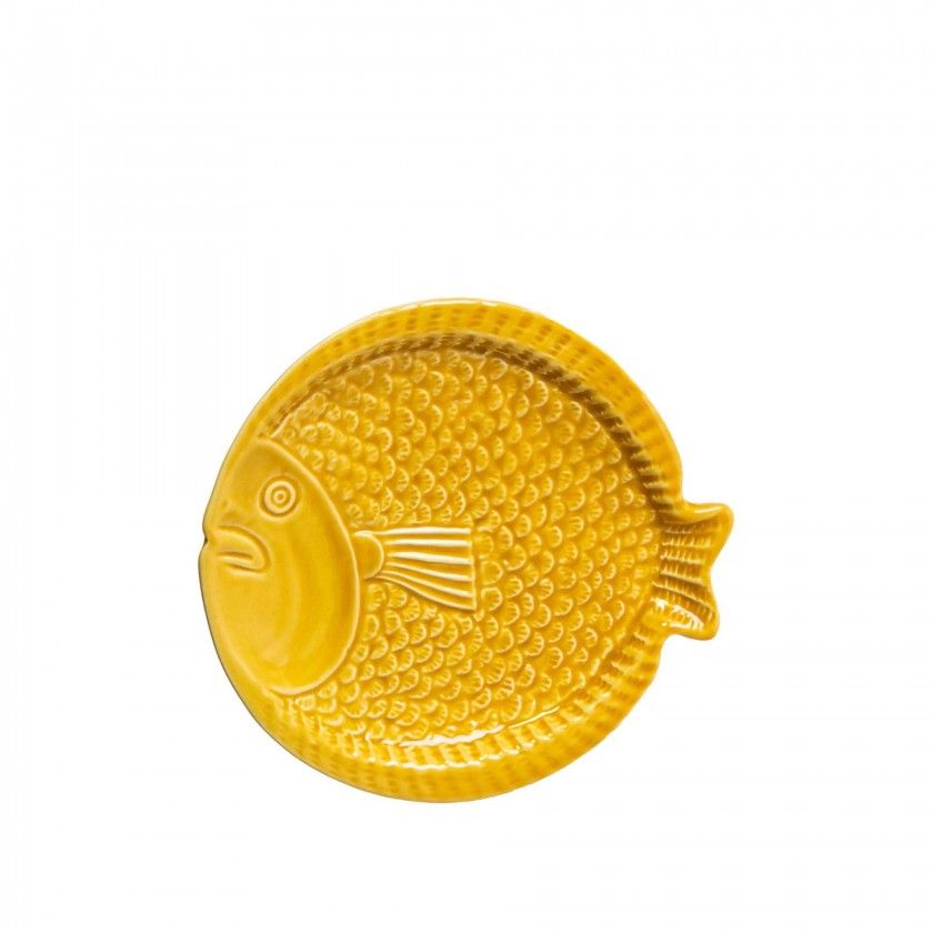 Prato Raso Peixe Cerâmica 15.5cm Prato Raso Peixe Cerâmica 15.5cm