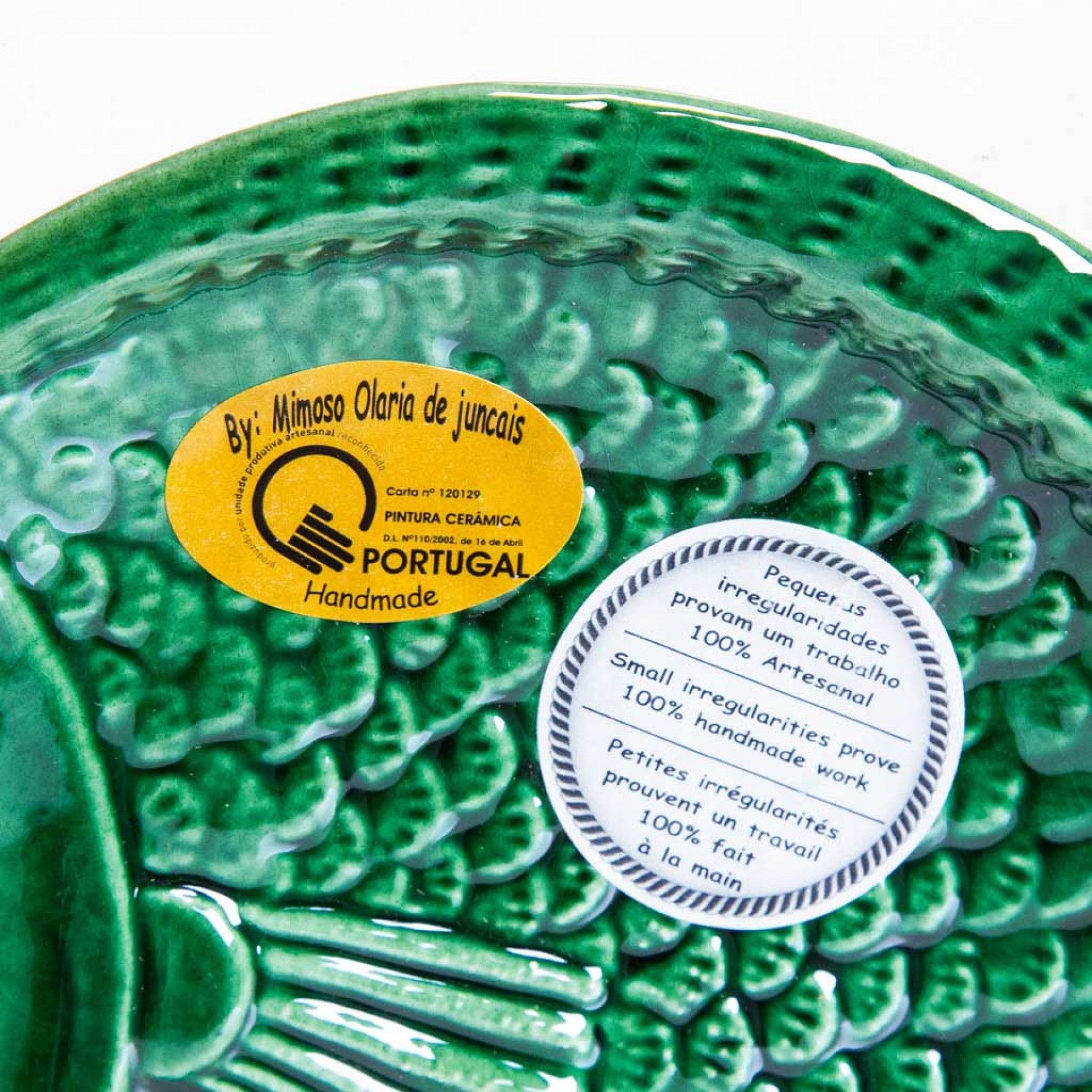 Prato Raso Peixe Cerâmica 15.5cm
