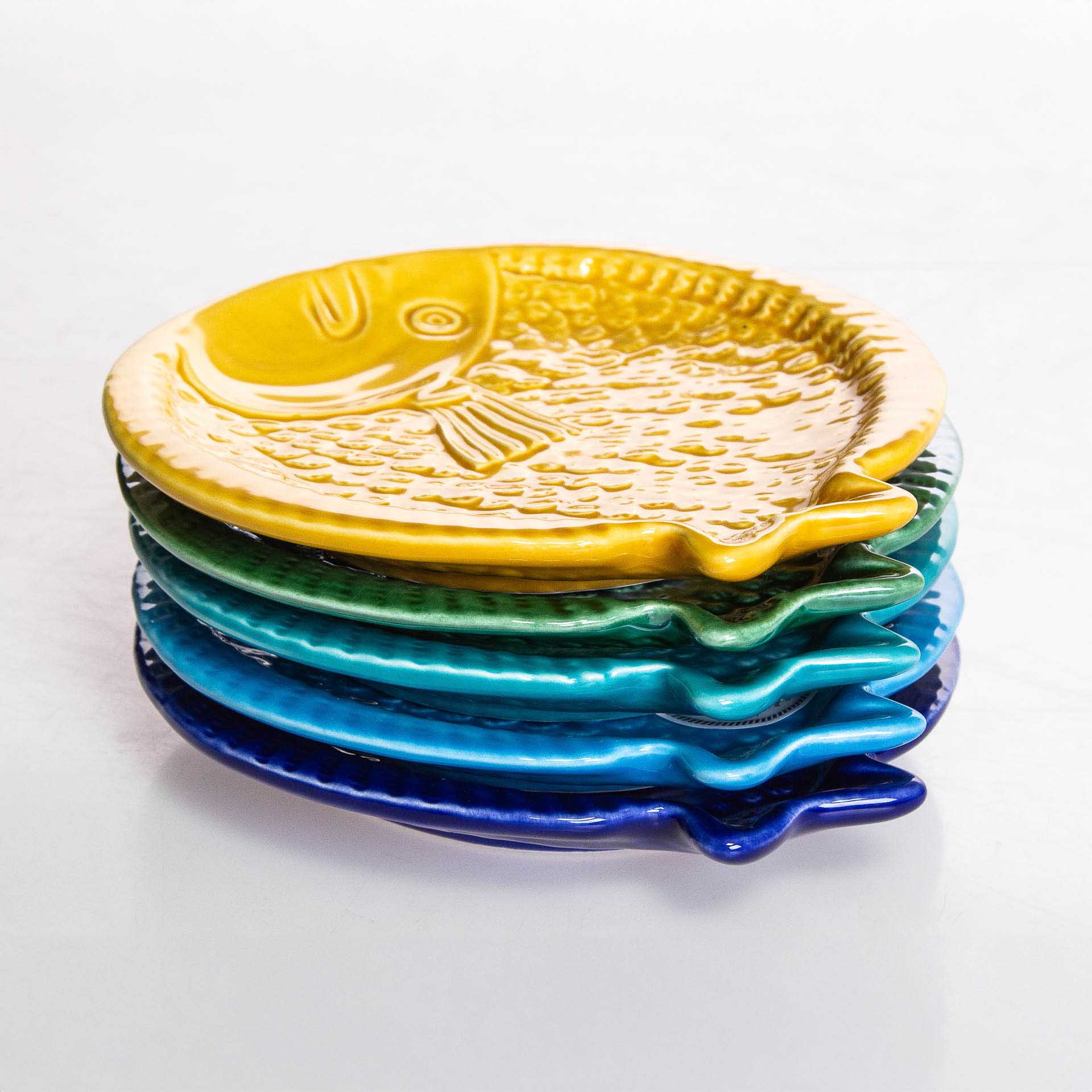 Prato Raso Peixe Cerâmica 15.5cm