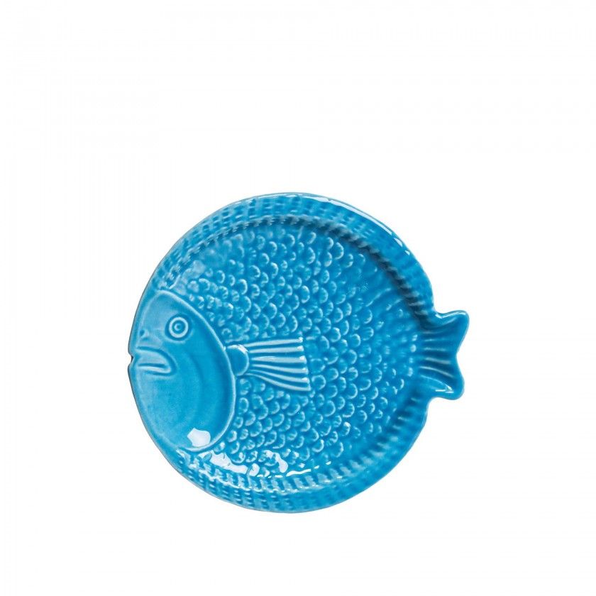 Prato Raso Peixe Cerâmica 15.5cm Prato Raso Peixe Cerâmica 15.5cm