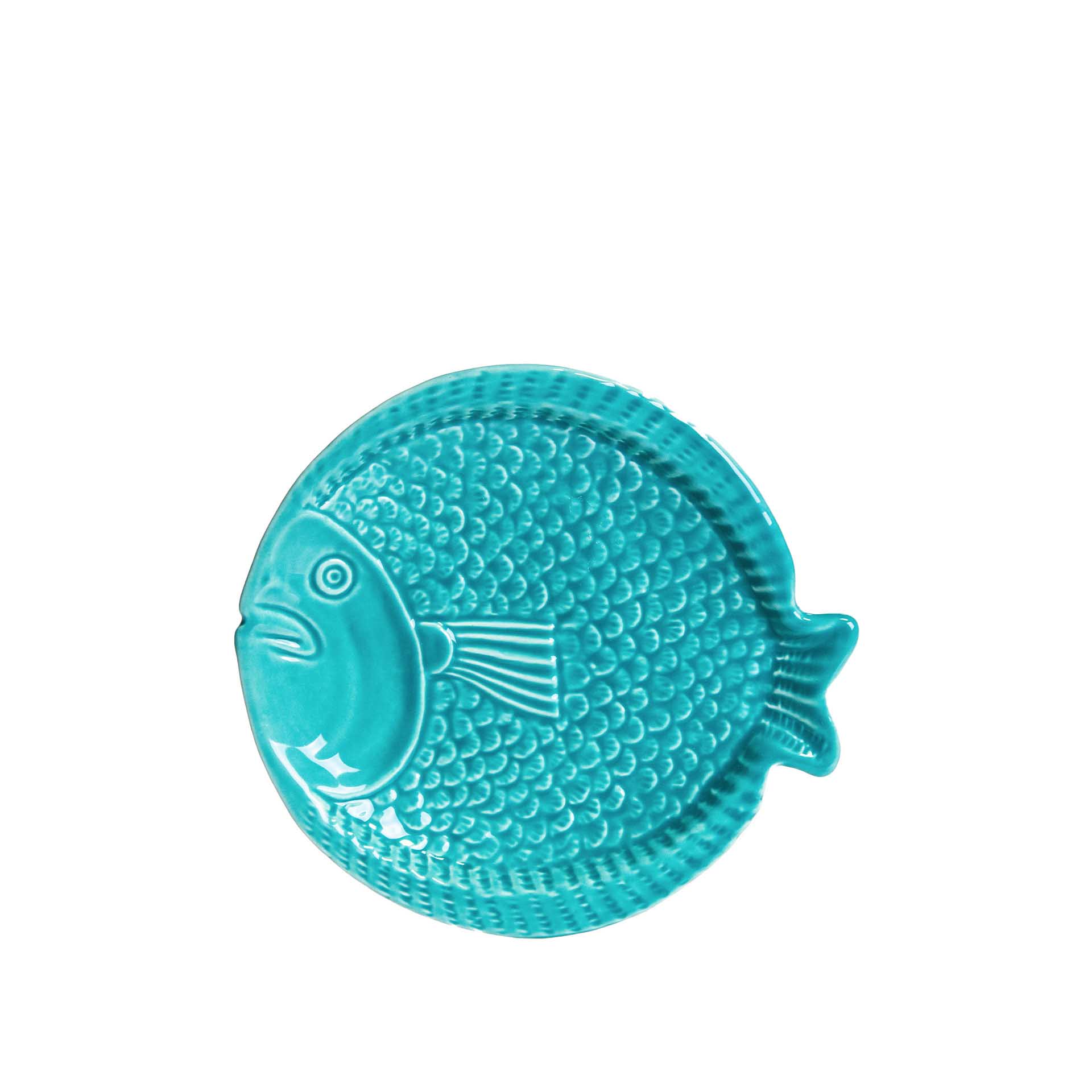 Prato Raso Peixe Cerâmica 15.5cm